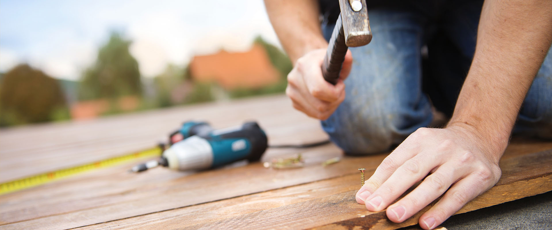 Working on the jobsite.