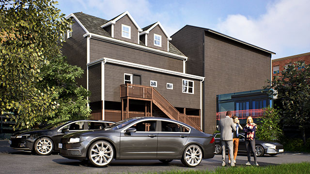 A commercial renovation in New London, Connecticut