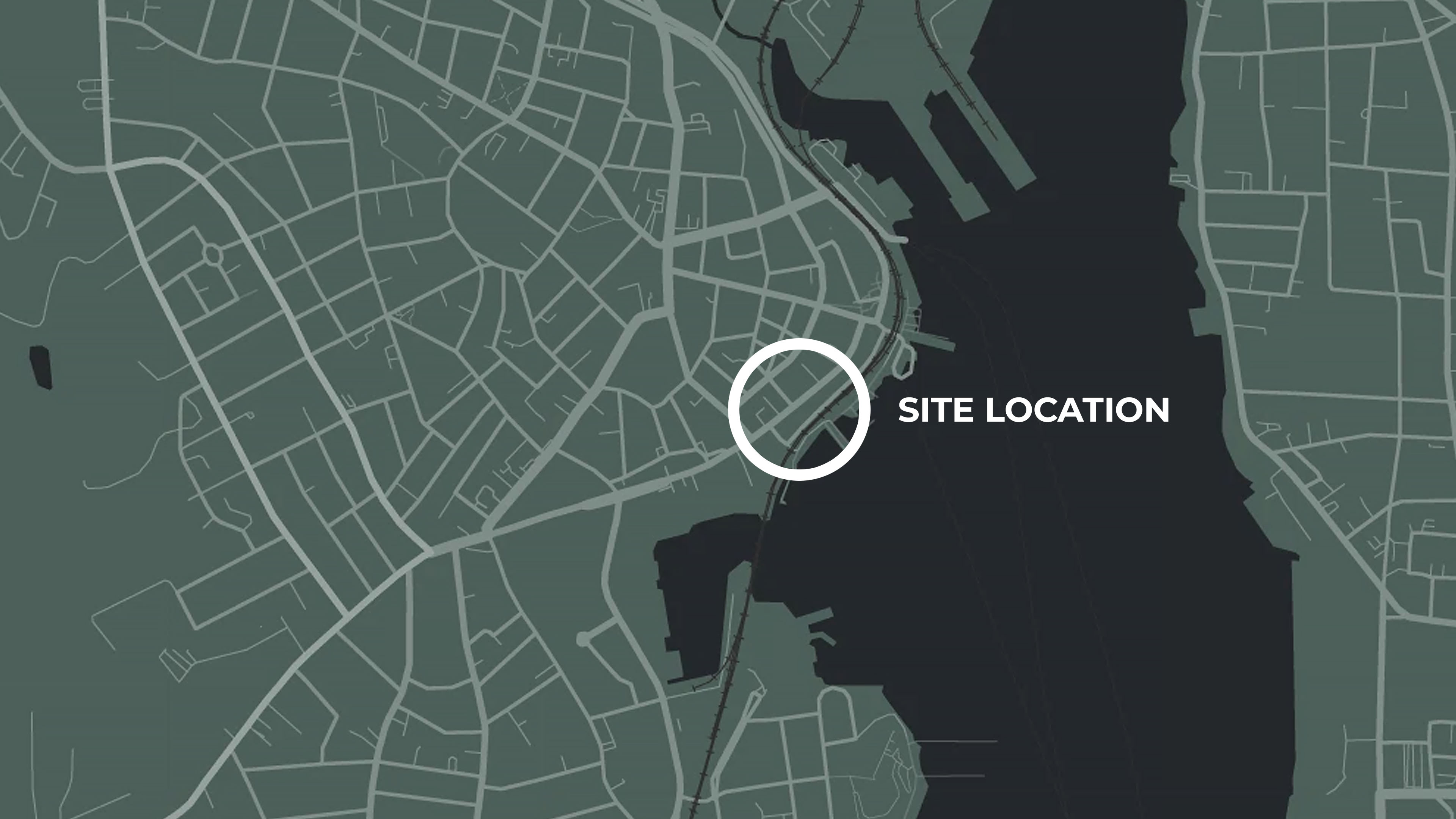 Site Location at Bank Street, New London, Connecticut