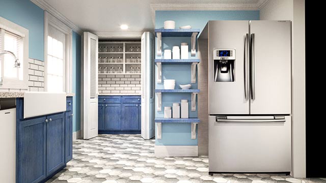 Interior rendering of a kitchen in Fairfield, Connecticut