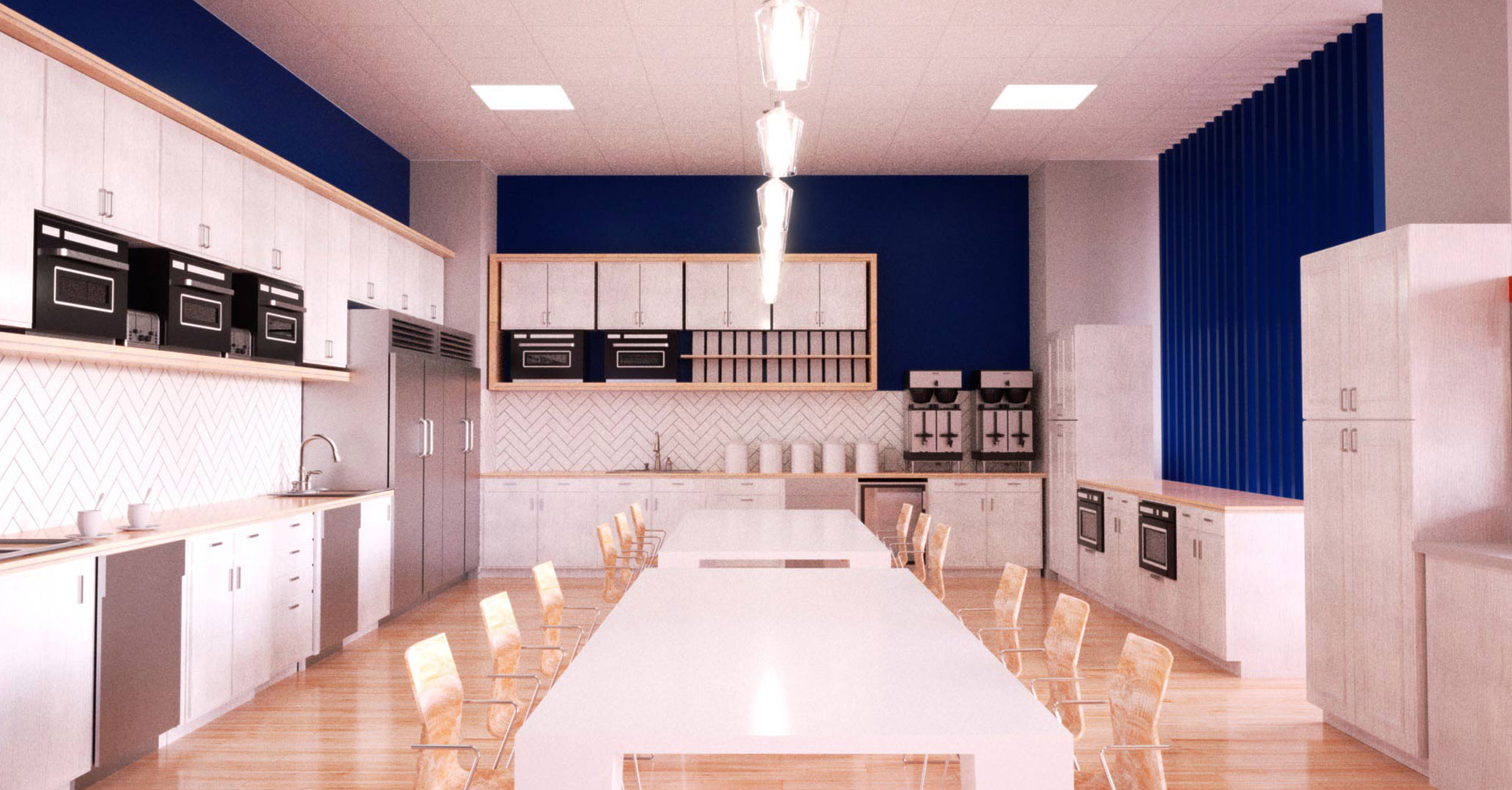 Interior Rendering of Insurity's Common Area in Connecticut