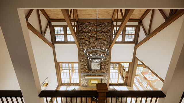 Rendering of Craftsman Style House in Middlefield, Connecticut