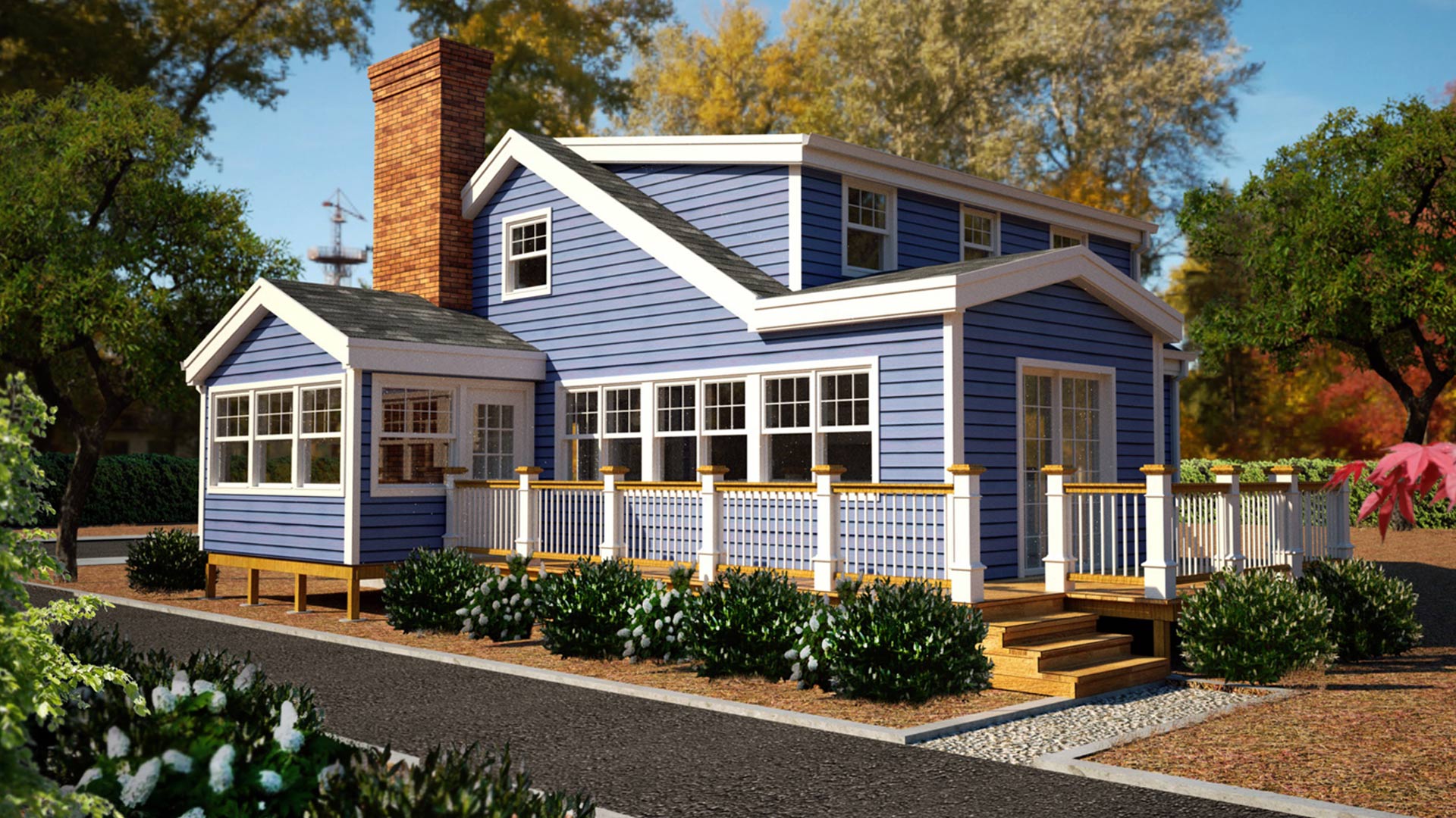 Exterior of a Cape house in Plainville, Connecticut