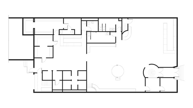 Floor Plan of a Nightclub Renovation in Stamford, Connecticut