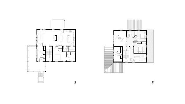 Floor plan of a modern farmhouse in Waterford, Connecticut