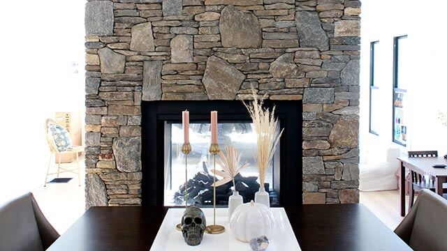 Interior photograph of a modern farmhouse in Waterford, Connecticut