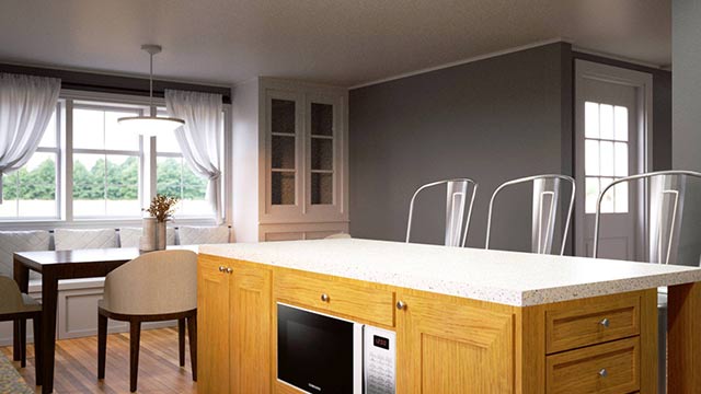 Interior rendering of a kitchen in Winsted, Connecticut