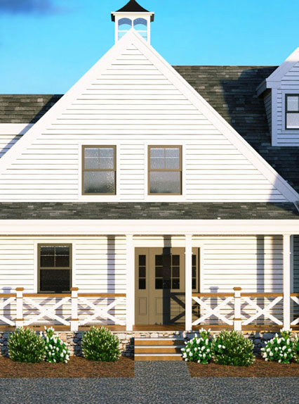 Farmhouse in Feeding Hills, Massachusetts.