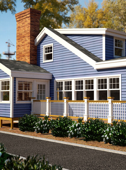 Cape house renovation in Plainville, Connecticut.